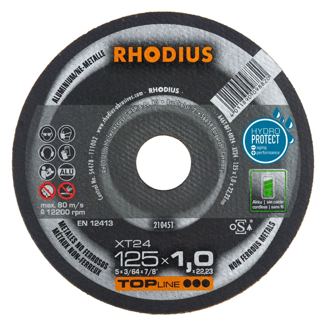 Doorslijpschijven voor Aluminium