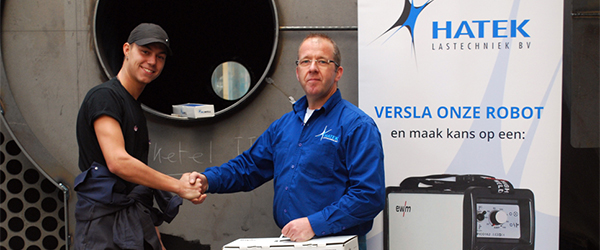 Joey Beekhuizen van BKC wint Hatek Robot Challenge