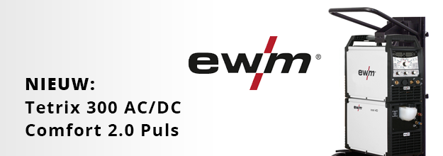 Nieuw: EWM Tetrix 300 AC/DC Comfort 2.0 puls TM